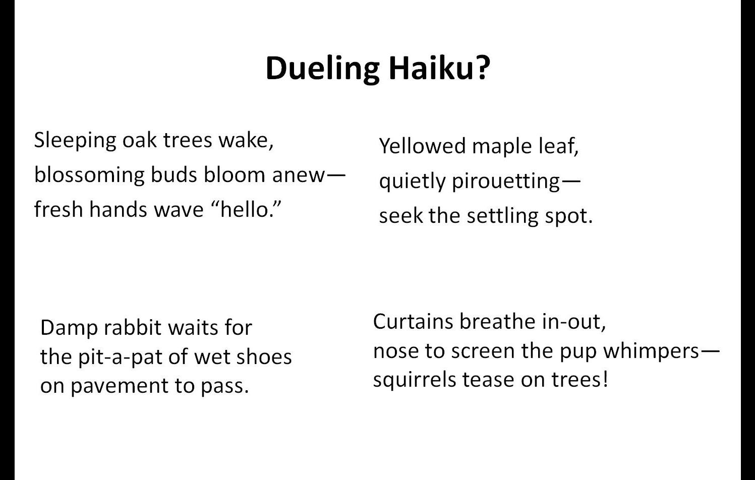 haiku examples